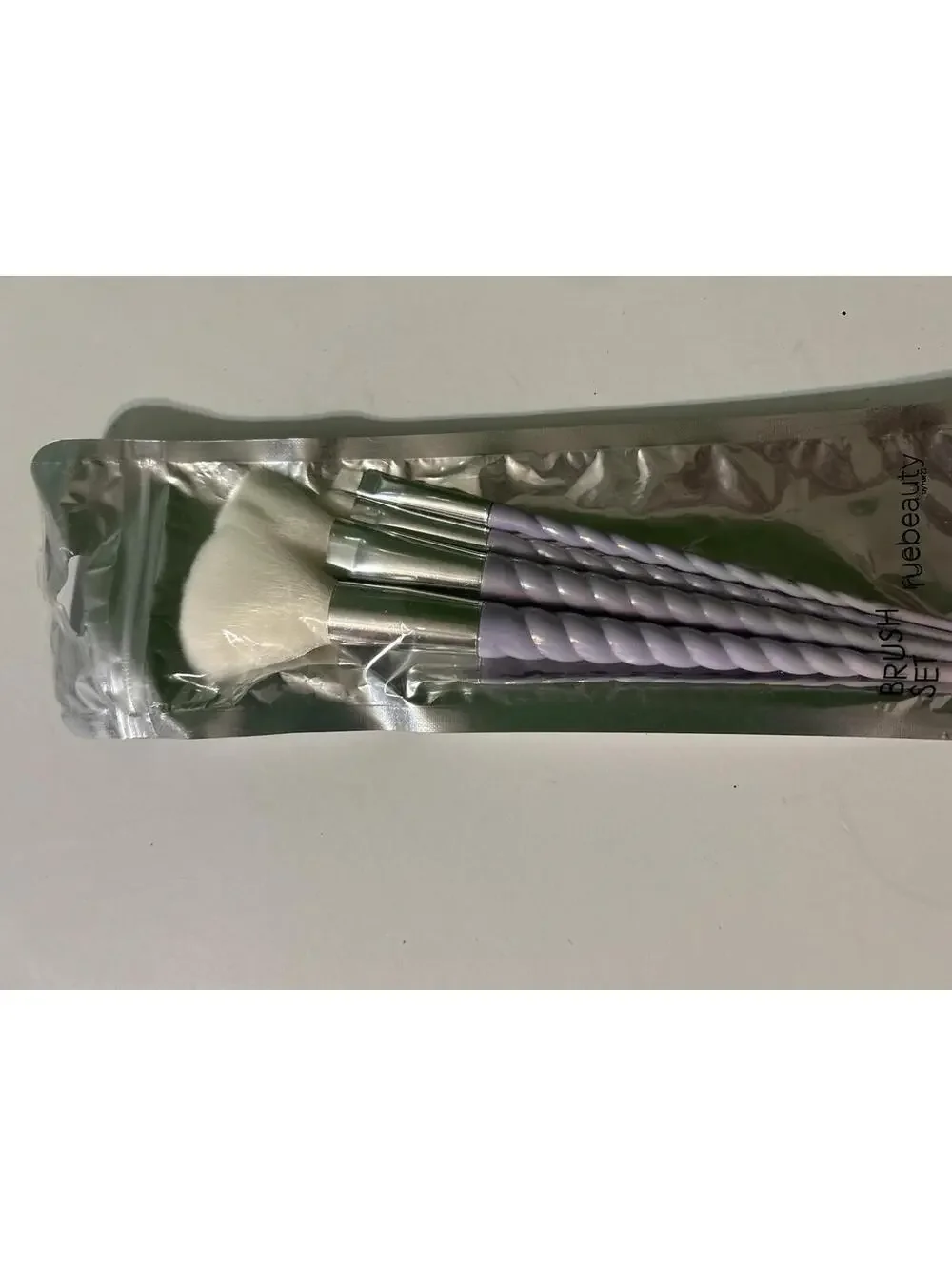 ruebeauty by rue21 Makeup Brush Set 4-Piece Unicorn Twist Lavender NEW Sealed